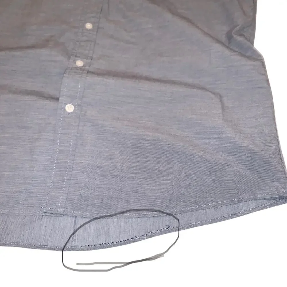 Eddie Bauer Mens Shirt Size XL Blue Button Down Great w/Khaki Business Classic